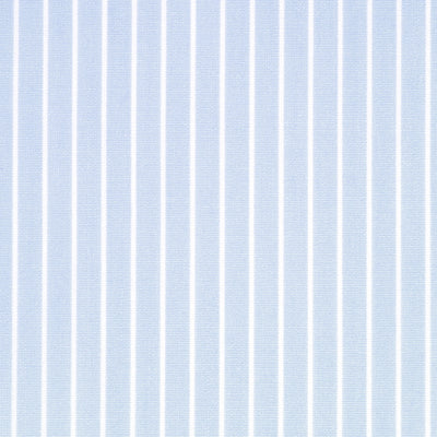 POPELINE RAYURE BLEU CIEL
