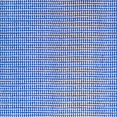 FLANELLE MICRO PIED DE POULE COTON BLEU