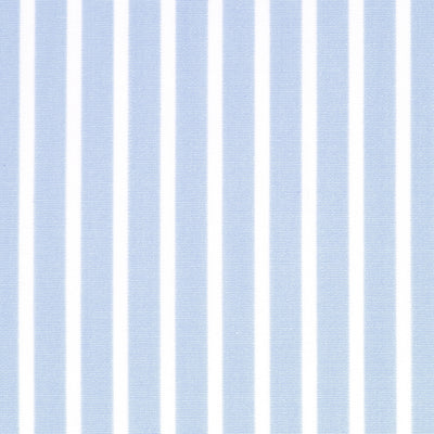 POPELINE RAYURE BLEU CIEL