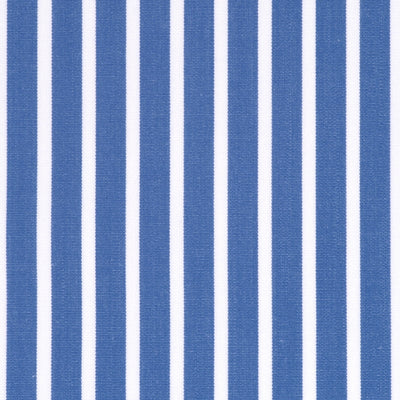 POPELINE RAYURE BLEU MARINE