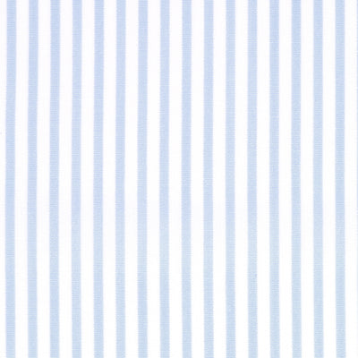 POPELINE RAYURE BLEU CIEL