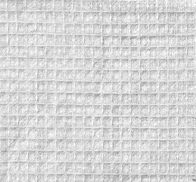 Coton Lin Gaufré blanc