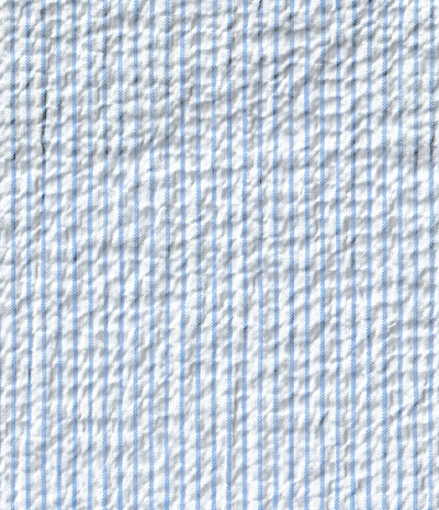 Seersucker fine rayure bleu